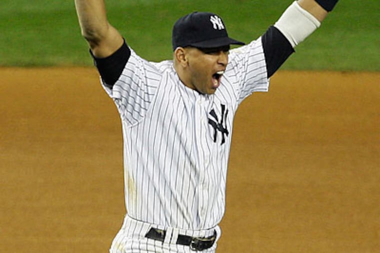 Alex Rodriguez has finally made it to a World Series. (Julie Jacobson/AP)