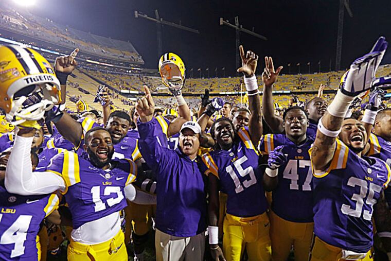 LSU head coach Les Miles. (Gerald Herbert/AP)