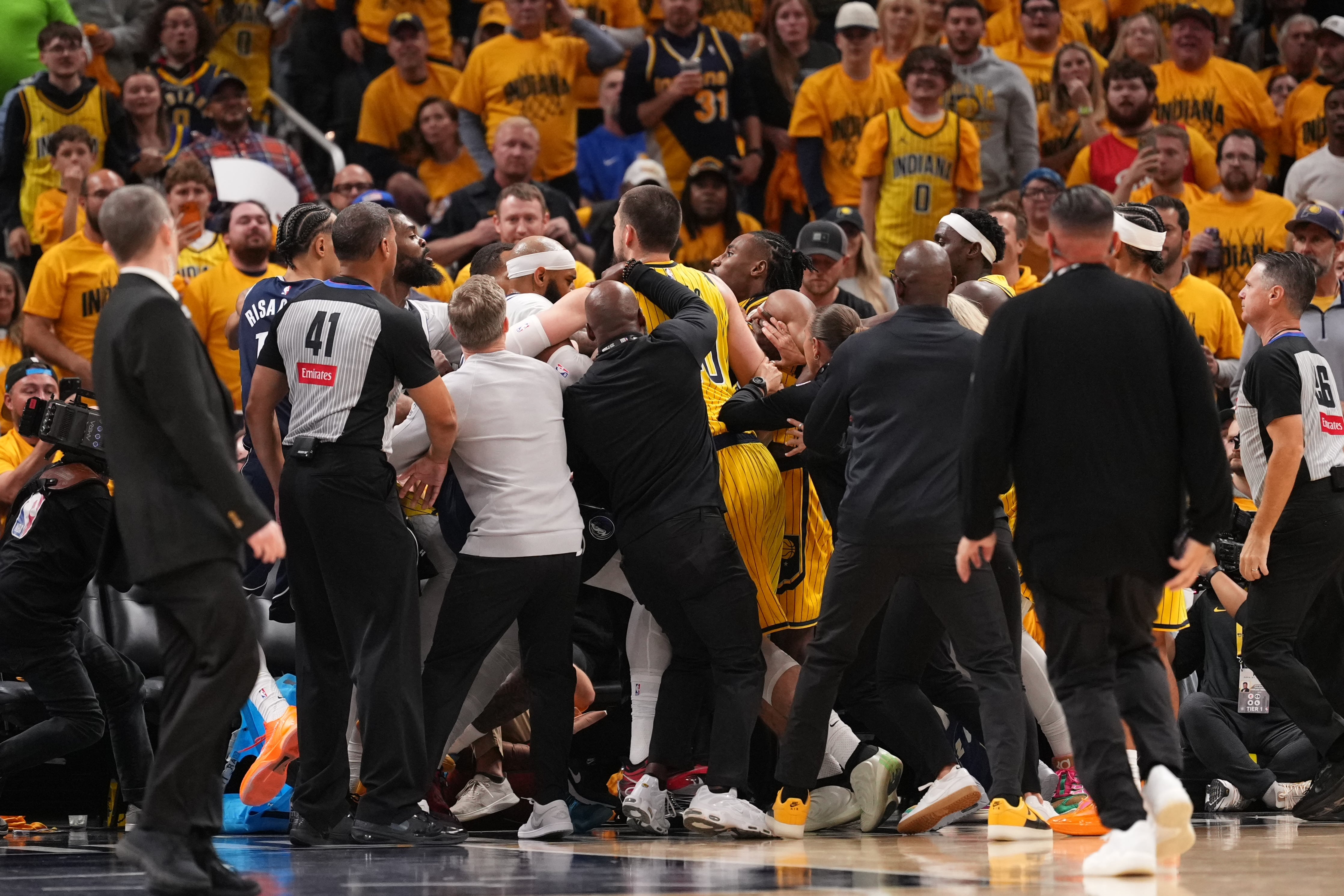 Mavericks lose Cooper Flagg with shoulder injury following hard foul in 1st half against Pacers