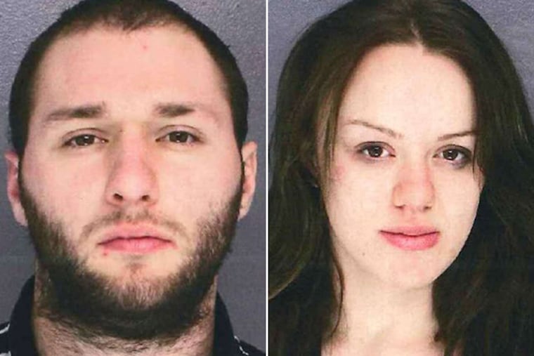 Cops believe Stephen Dolceamore (left) stole jewelry, electronics and cash while Kelly Wilkinson was the getaway driver.