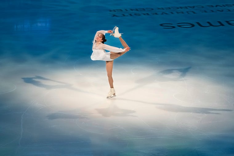 Isabeau Levito during the figure skating spectacular at the U.S. figure skating championships on Jan. 28 in Columbus, Ohio.