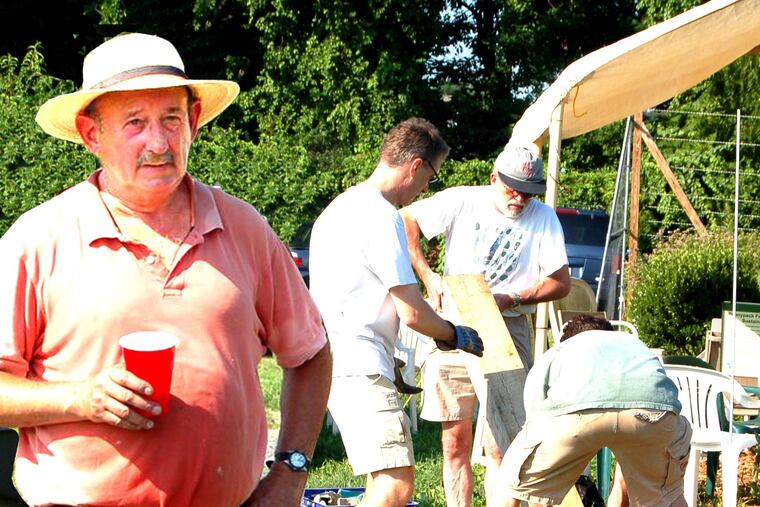 Joseph R. Ingersoll supervising workers at Pennypack Farm and Education Center in Horsham.