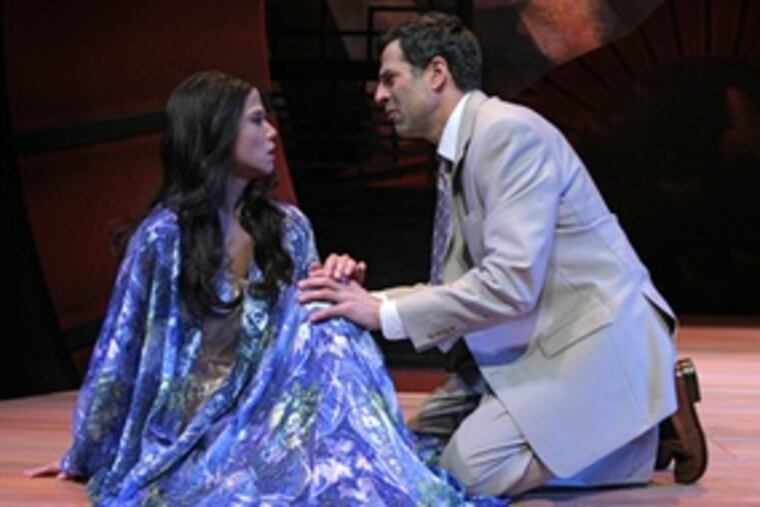 Telly Leung and Christopher Innvar in the Philadelphia Theatre Company's "M. Butterfly," by David Henry Hwang.