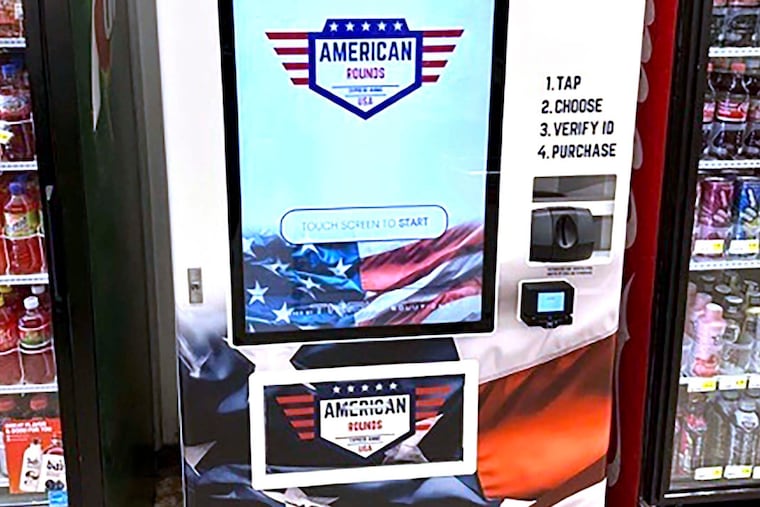 A vending machine that sells ammunition has been seen in several locations across the United States. The machines scan a customers’ drivers license and uses facial scanning to verify a purchaser’s identity and that they are at least 21.