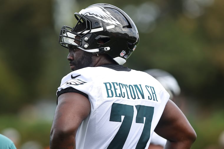 Mekhi Becton overcame injuries to find his potential with the Eagles at right guard.