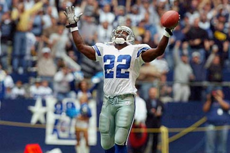 Emmitt Smith is the NFL's all-time leader in rushing yards.