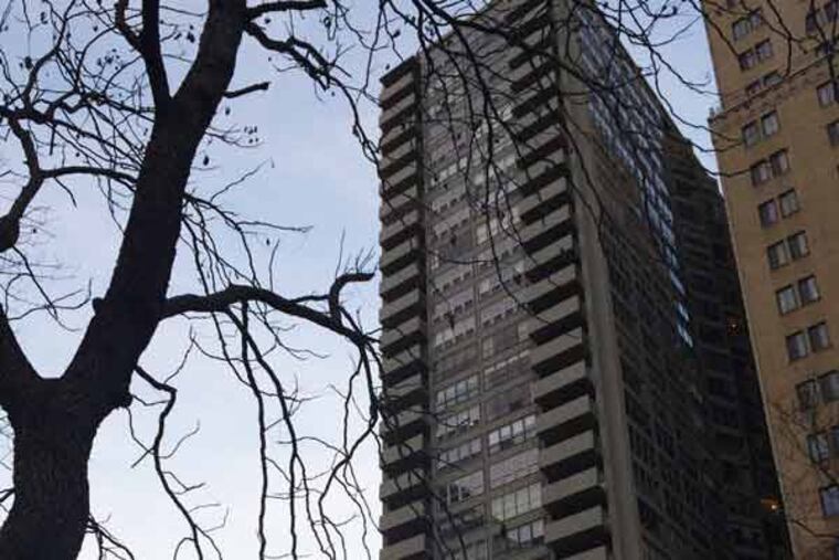 The Dorchester at 226 West Rittenhouse Square is among the buildings that have begun to ban smoking by residents.