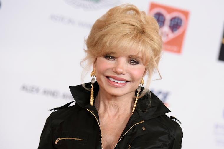 FILE - Loni Anderson arrives at the 22nd Annual Race To Erase MS Event held at the Hyatt Regency Century Plaza Hotel in 2015 in Los Angeles.