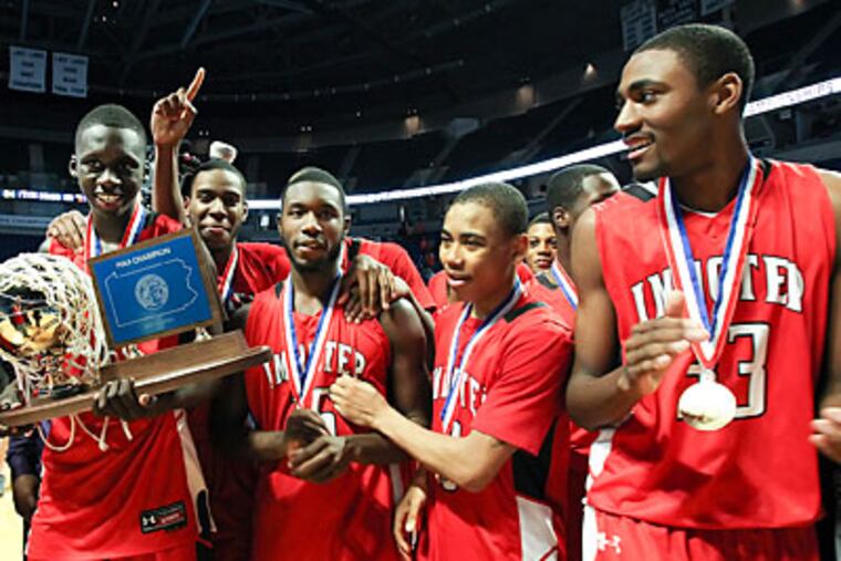 Imhotep Charter defeated Beaver Falls for its third PIAA Class AA title in four years. (Steven M. Falk/Staff Photographer)