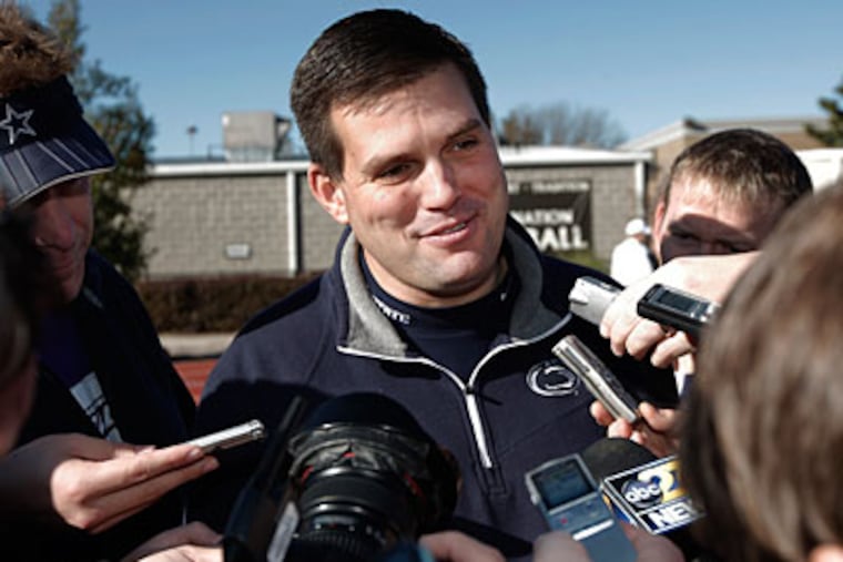 "His spirits are really good," Jay Paterno said of his father, Joe. "He's a fighter." (AP)