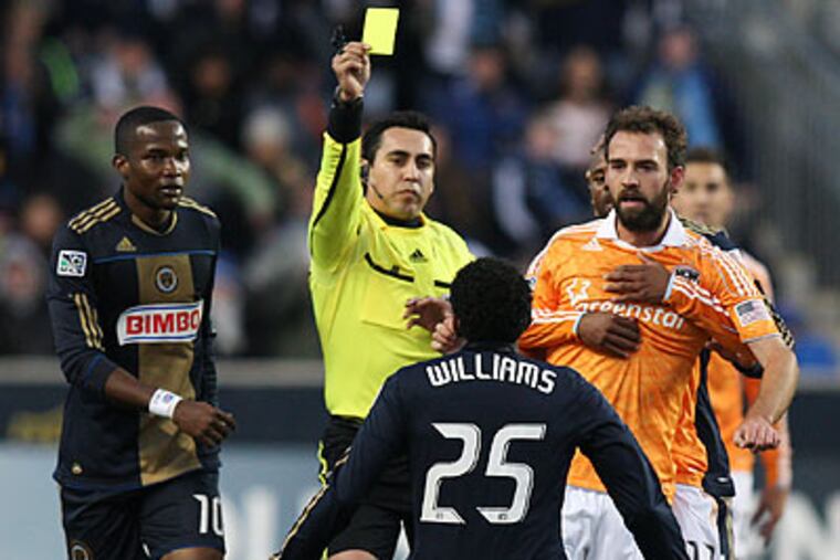 Sheanon Williams and the Union must overcome a one-goal deficit Thursday in Houston. (Steven M. Falk/Staff Photographer)
