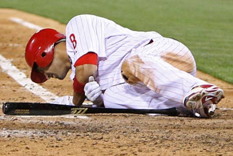 Shane Victorino is likely to rejoin the Phillies this weekend in Pittsburgh. (Steven M. Falk/Staff file photo)