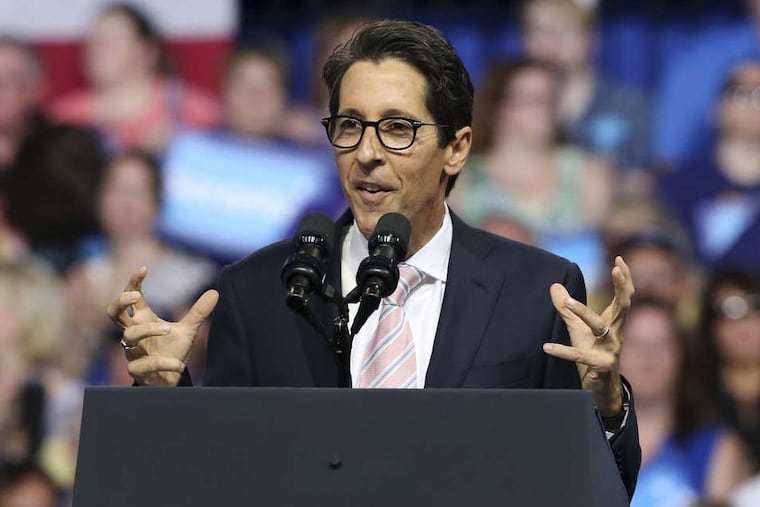 State Treasurer Joe Torsella is among the Pennsylvania Democrats who have been pressuring public fund managers to hire Vanguard Group and other low-fee index funds to invest the people’s money