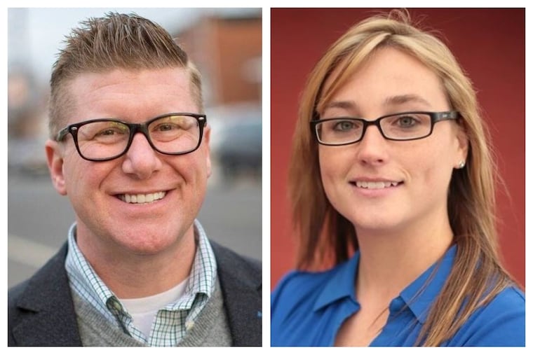 Democrat Mike Doyle (left), a realtor, is challenging Republican State Rep. Martina White (right) in the 2018 general election. Doyle pleaded guilty in 2004 to driving under the influence.