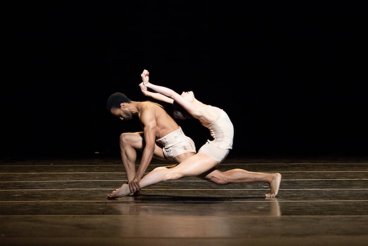 Pennsylvania Ballet dancers Lillian DiPiazza and Jermel Johnson danced "Petite Mort" at the Merriam in November.