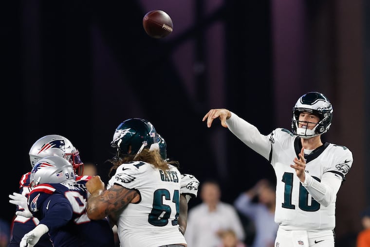 Could Tanner McKee beat out Kenny Pickett for the backup job behind Jalen Hurts?