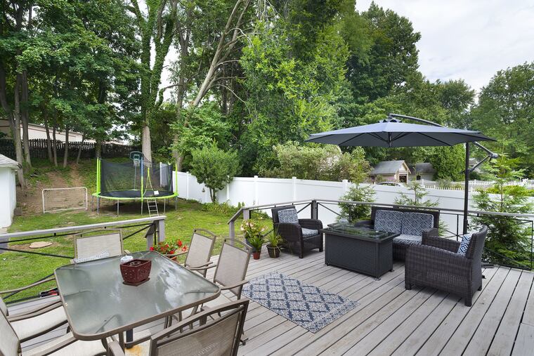 In Teresa and John Hoffman's Dutch Colonial a mudroom leads to the back deck.
