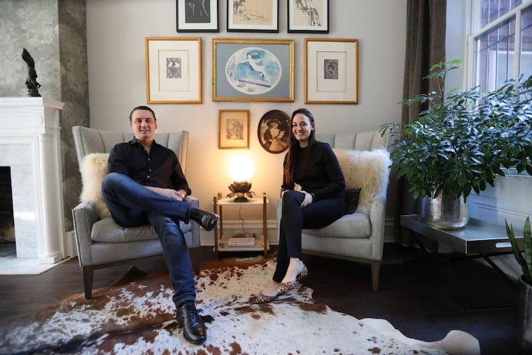 Gabriele Bossi and Tiffany Fasone have updated an 19th century townhouse within walking distance of Rittenhouse Square in Philadelphia.
