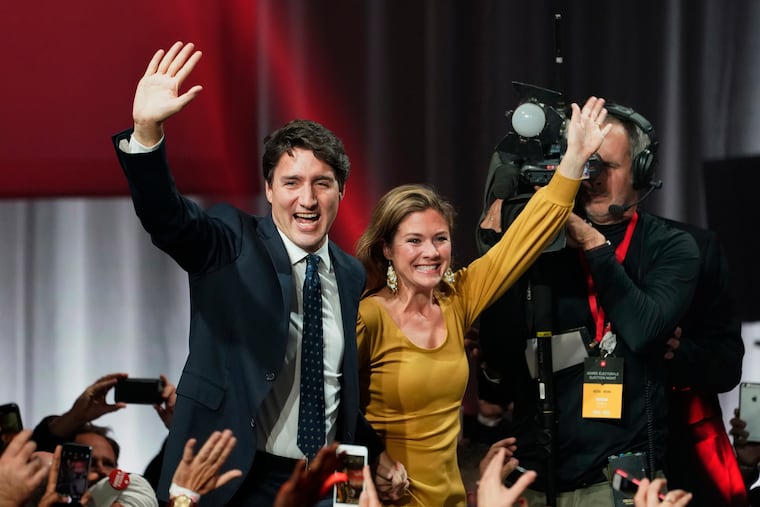 Canadian Prime Minister Justin Trudeau and wife Sophie Gregoire Trudeau.