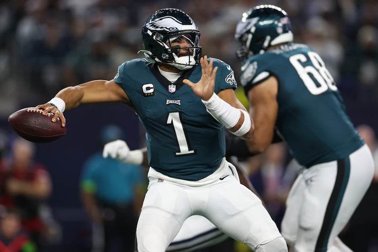 Jalen Hurts was listed as questionable ahead of tonight's matchup against the Seattle Seahawks on "Monday Night Football."