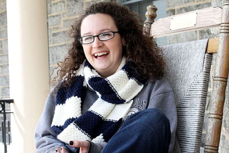 Rebecca Gutherman, a senior at Immaculata University. Her blog chronicles her journey toward her final vows as a nun. (Courtney Marabella/Staff Photographer)