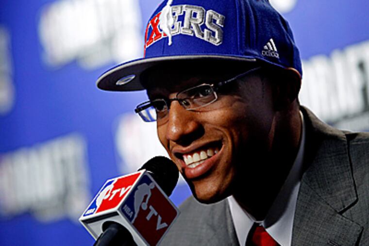The Sixers selected Ohio State guard Evan Turner with the second overall pick in the 2010 NBA draft. (AP Photo/Craig Ruttle)