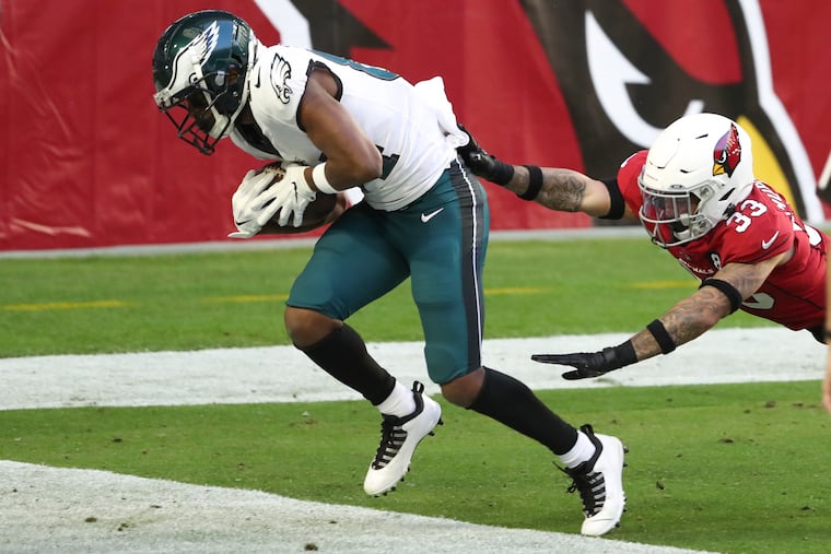 Greg Ward did indeed get both feet down for his second touchdown of the first half Sunday.