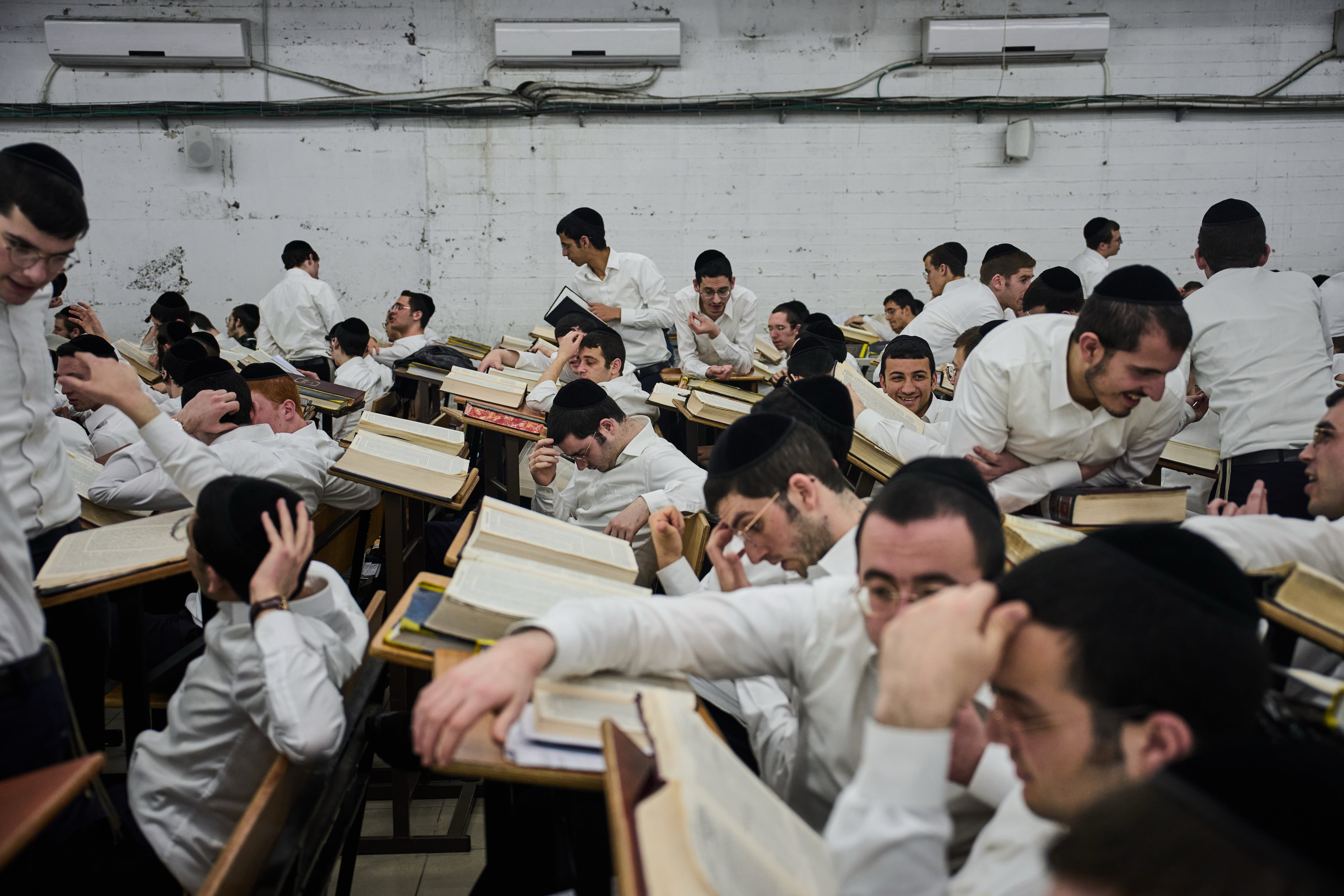 PHOTO ESSAY: Inside an elite ultra-Orthodox school as Israel's draft dispute looms over election
