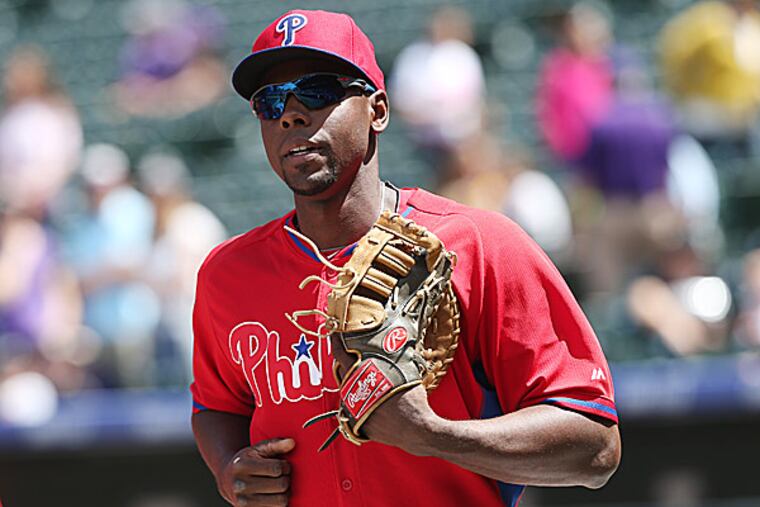 The Phillies' John Mayberry Jr. (David Zalubowski/AP)