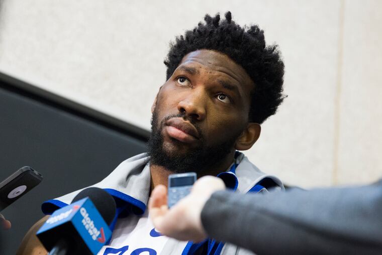 Joel Embiid and his Sixers teammates were eliminated from the playoffs Sunday night.