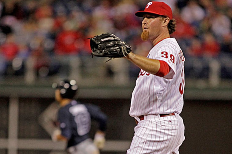 Phillies relief pitcher B.J. Rosenberg. (H. Rumph Jr/AP)