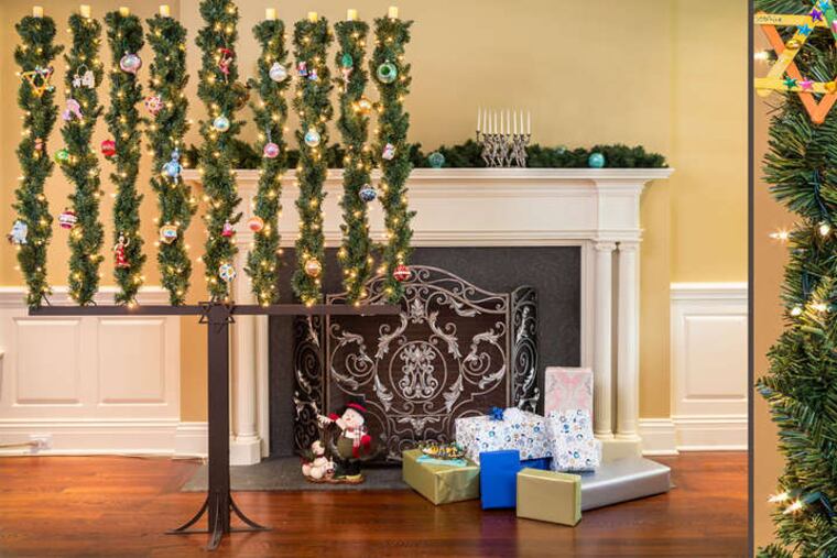For the bireligious family that has everything, consider the Menorah Tree, an artificial Christmas tree built in the shape of a Hanukkah menorah.