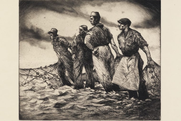 “Heave!,” by Dox Thrash, print (undated), WPA posters collection.