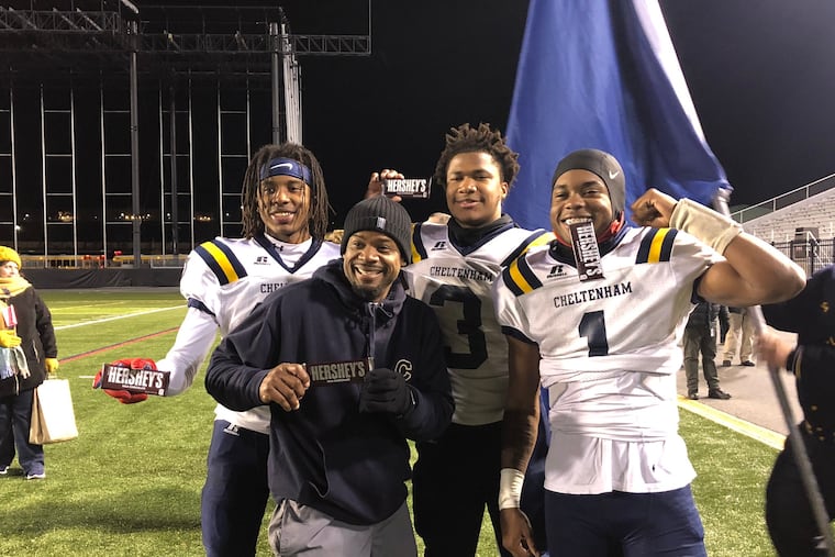 Cheltenham High beat Cocalico, 56-49, in the PIAA Class 5A football semifinals in November 2019.