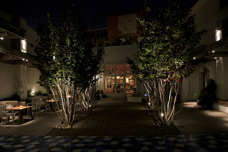 The garden at Suraya in Fishtown.