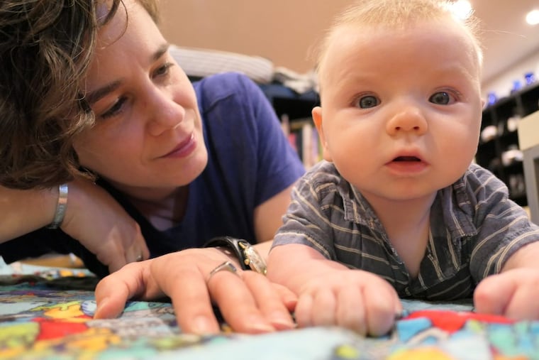 Talissa Ford with son Zev.
