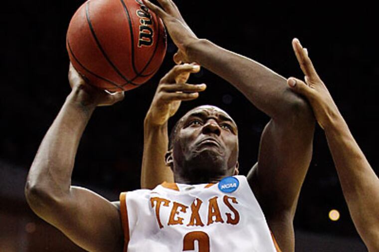 Texas guard/forward Jordan Hamilton was among the players who worked out for the 76ers yesterday. (Charlie Riedel/AP file photo)