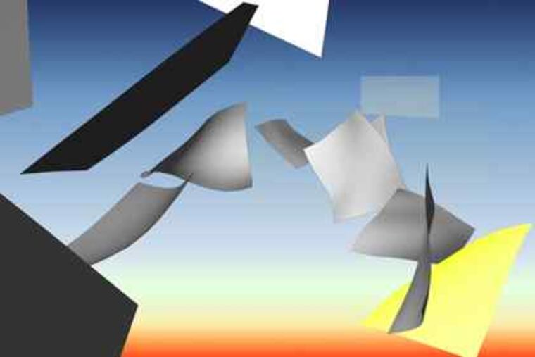 A still from Sharon Louden's video "The Bridge," the most ambitious of the eight DVDs, at Gallery Joe through June 27.