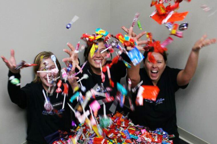 The Facebook page for the National Candy Buyback Program has all sorts of photos and ads about treats collected for troops.