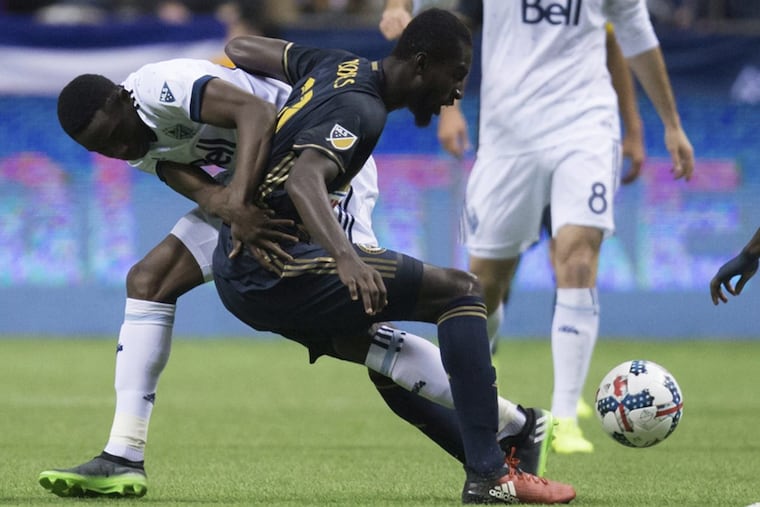 Union midfielder Derrick Jones enjoyed a great start to the season, but hasn’t played since early July.