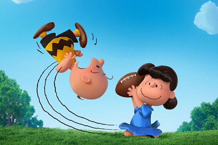 Lucy and Charlie Brown in "The Peanuts Movie."