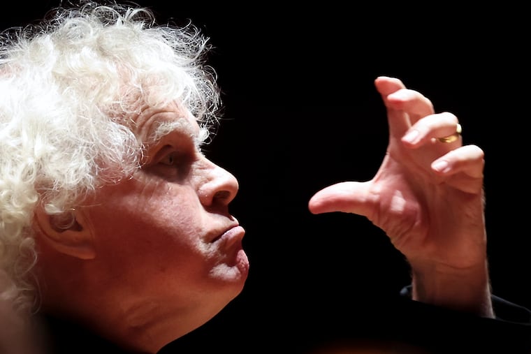 Simon Rattle conducts the Bavarian Radio Symphony Orchestra at Verizon Hall.