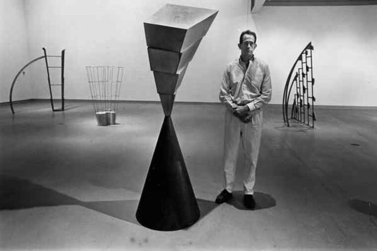 The frequent exhibitor with some of his works on display in 1991 at the Institute for Contemporary Art in University City.
