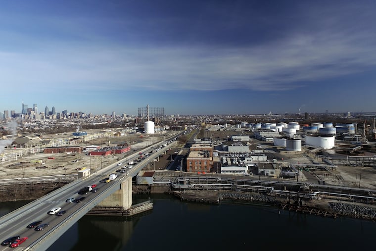 The former Philadelphia Energy Solutions Refinery along the Schuykill, near Passyunk Ave. in South Philadelphia as seen by drone, in Philadelphia, January 9, 2020.