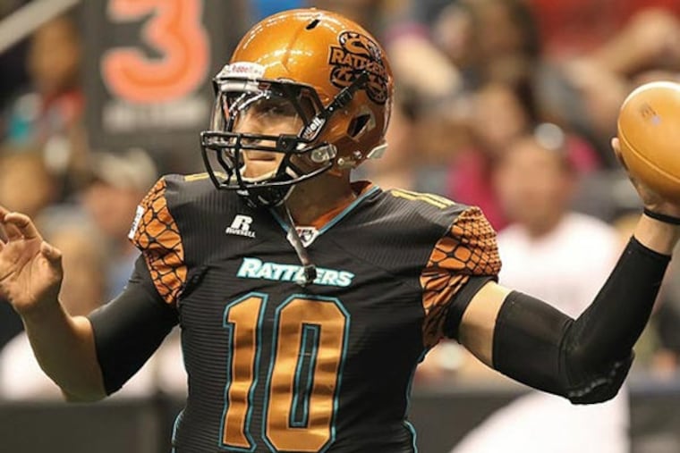 Rattlers quarterback Nick Davila played college ball at Cincinnati with the Eagles’ Brent Celek.