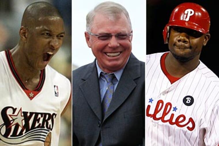 Erin Snow, Bobby Clarke and Ryan Howard all hold a place in Philadelphia sports history. (Staff and AP Photos)