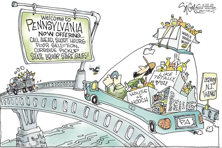 New Jersey still has Pennsylvania beat as the place to buy liquor during coronavirus.