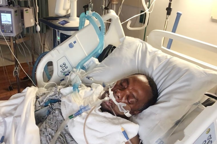Didier Epopa, a 55-year-old Landsdowne resident, came to the United States to flee civil unrest in his home country of Cameroon. He was working at a Philadelphia-area gas station when he got COVID and landed in Mercy Fitzgerald Hospital. A doctor ordered an IV infusion of Remdesivir, commonly used to treat coronavirus. Instead, a hospital staffer scanned the wrong IV medication and gave him Nimbex, a paralytic so strong that it's administered to prisoners in lethal injections. The drug quickly shut down all his muscle function, including his ability to breathe or even blink. Epopa went without oxygen for nearly five minutes. Hospital workers revived him, but he is now unable to speak, walk or communicate. In April, Epopa and his wife filed a notice to sue the hospital in Philadelphia Common Pleas Court.