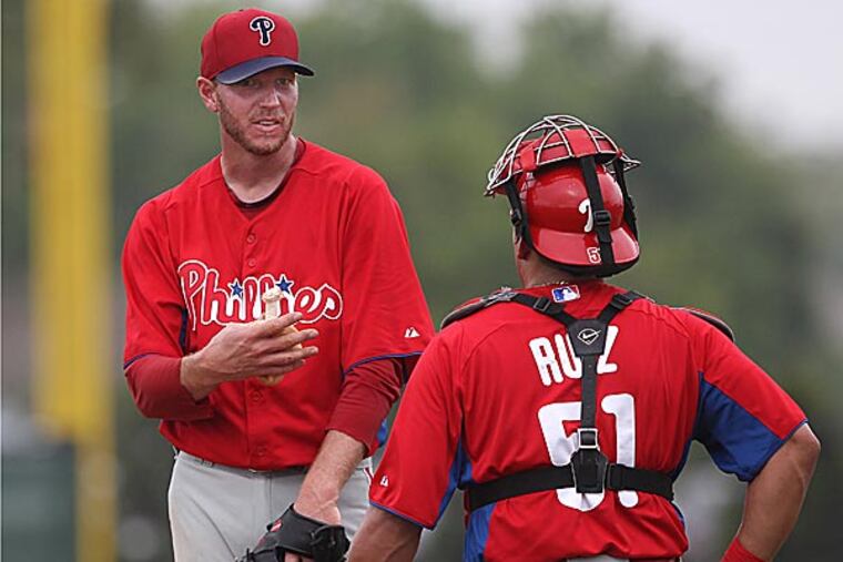 Roy Halladay will make his final spring start in the Grapefruit League finale Thursday afternoon at Bright House Field. (Michael Bryant/Staff Photographer)