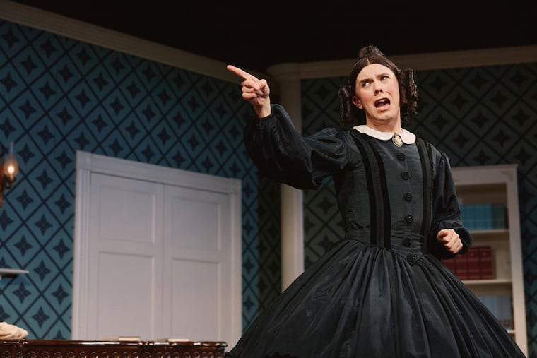 Cole Escola appears during a Broadway performance of "Oh, Mary!" in New York. (Emilio Madrid via AP)